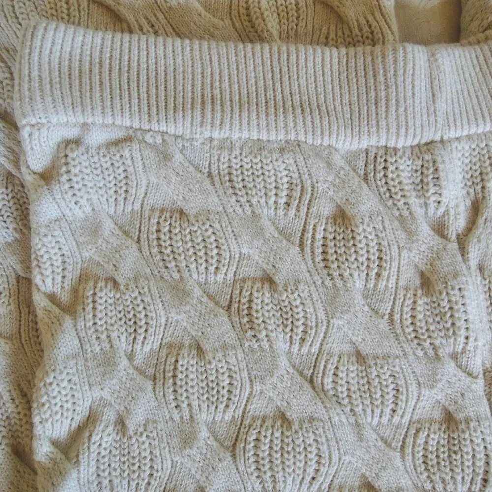 Rachel Comey Cream Cable Knit Wide Leg Palazzo Pants L - Picture 5 of 9